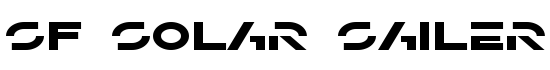 SF Solar Sailer Extended - Download Thousands of Free Fonts at FontZone.net