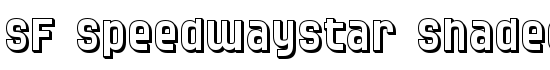 SF Speedwaystar Shaded - Download Thousands of Free Fonts at FontZone.net
