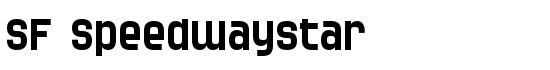SF Speedwaystar - Download Thousands of Free Fonts at FontZone.net
