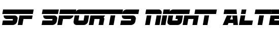SF Sports Night Alternate - Download Thousands of Free Fonts at FontZone.net