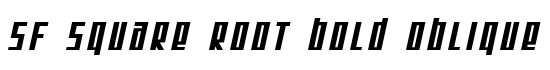 SF Square Root Bold Oblique - Download Thousands of Free Fonts at FontZone.net