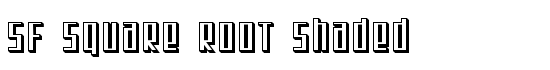 SF Square Root Shaded - Download Thousands of Free Fonts at FontZone.net