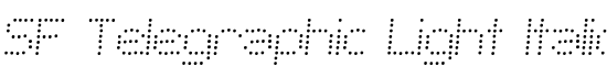 SF Telegraphic Light Italic - Download Thousands of Free Fonts at FontZone.net