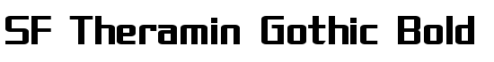 SF Theramin Gothic Bold - Download Thousands of Free Fonts at FontZone.net