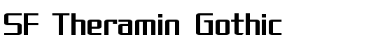 SF Theramin Gothic - Download Thousands of Free Fonts at FontZone.net