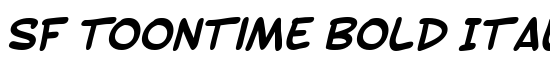 SF Toontime Bold Italic - Download Thousands of Free Fonts at FontZone.net