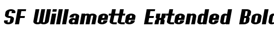 SF Willamette Extended Bold Italic - Download Thousands of Free Fonts at FontZone.net