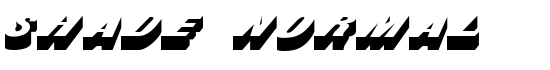 Shade Normal - Download Thousands of Free Fonts at FontZone.net