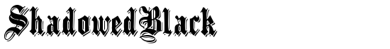 ShadowedBlack - Download Thousands of Free Fonts at FontZone.net