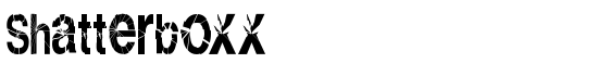 Shatterboxx - Download Thousands of Free Fonts at FontZone.net