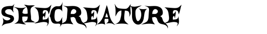 SheCreature - Download Thousands of Free Fonts at FontZone.net
