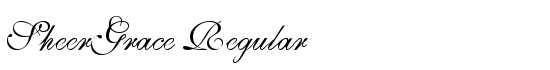 SheerGrace Regular - Download Thousands of Free Fonts at FontZone.net