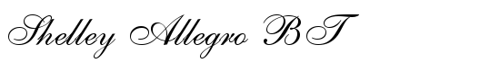 Shelley Allegro BT - Download Thousands of Free Fonts at FontZone.net