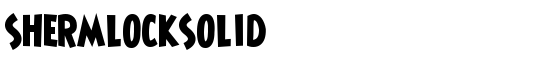 ShermlockSolid - Download Thousands of Free Fonts at FontZone.net