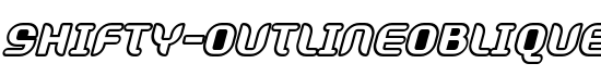 Shifty-OutlineOblique - Download Thousands of Free Fonts at FontZone.net