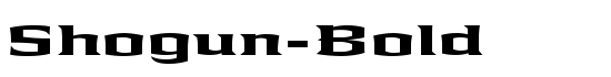 Shogun-Bold - Download Thousands of Free Fonts at FontZone.net