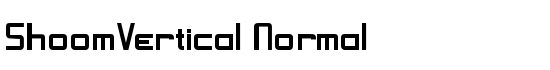 ShoomVertical Normal - Download Thousands of Free Fonts at FontZone.net