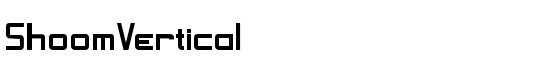 ShoomVertical - Download Thousands of Free Fonts at FontZone.net