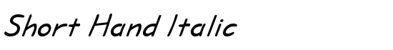 Short Hand Italic - Download Thousands of Free Fonts at FontZone.net