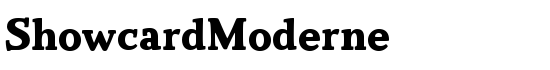 ShowcardModerne - Download Thousands of Free Fonts at FontZone.net