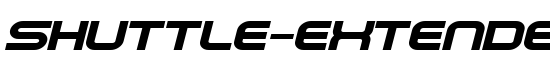 Shuttle-Extended Italic - Download Thousands of Free Fonts at FontZone.net