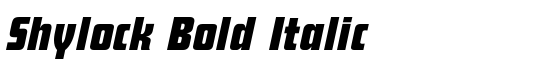 Shylock Bold Italic - Download Thousands of Free Fonts at FontZone.net