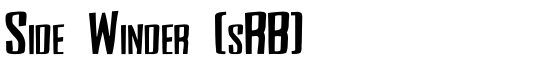 Side Winder (sRB) - Download Thousands of Free Fonts at FontZone.net