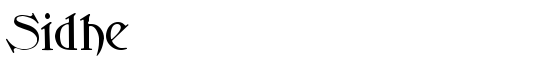 Sidhe - Download Thousands of Free Fonts at FontZone.net