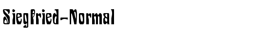 Siegfried-Normal - Download Thousands of Free Fonts at FontZone.net