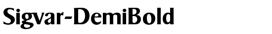 Sigvar-DemiBold - Download Thousands of Free Fonts at FontZone.net