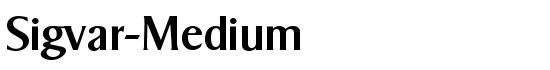 Sigvar-Medium - Download Thousands of Free Fonts at FontZone.net