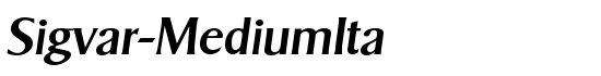 Sigvar-MediumIta - Download Thousands of Free Fonts at FontZone.net