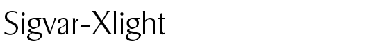 Sigvar-Xlight - Download Thousands of Free Fonts at FontZone.net