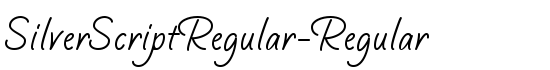 SilverScriptRegular-Regular - Download Thousands of Free Fonts at FontZone.net