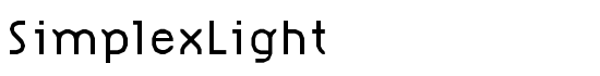 SimplexLight - Download Thousands of Free Fonts at FontZone.net