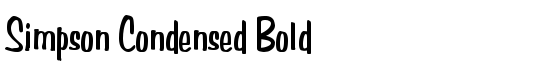 Simpson Condensed Bold - Download Thousands of Free Fonts at FontZone.net