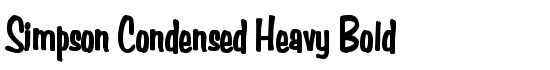 Simpson Condensed Heavy Bold - Download Thousands of Free Fonts at FontZone.net