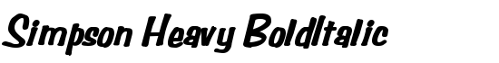 Simpson Heavy BoldItalic - Download Thousands of Free Fonts at FontZone.net