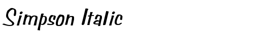 Simpson Italic - Download Thousands of Free Fonts at FontZone.net