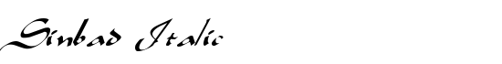 Sinbad Italic - Download Thousands of Free Fonts at FontZone.net