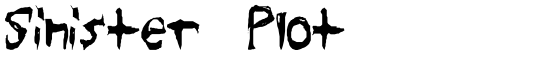 Sinister Plot - Download Thousands of Free Fonts at FontZone.net