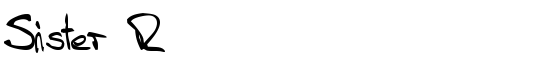 Sister R - Download Thousands of Free Fonts at FontZone.net