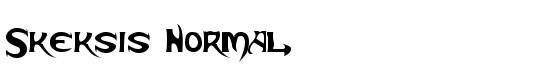 Skeksis Normal - Download Thousands of Free Fonts at FontZone.net