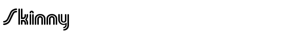 Skinny - Download Thousands of Free Fonts at FontZone.net