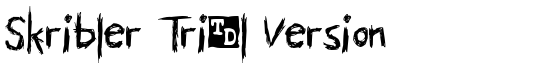 Skribler Trial Version - Download Thousands of Free Fonts at FontZone.net