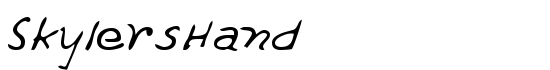 SkylersHand - Download Thousands of Free Fonts at FontZone.net