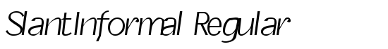 SlantInformal Regular - Download Thousands of Free Fonts at FontZone.net