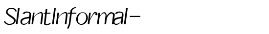 SlantInformal- - Download Thousands of Free Fonts at FontZone.net