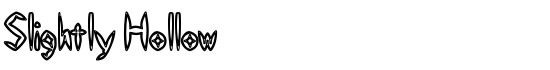 Slightly Hollow - Download Thousands of Free Fonts at FontZone.net