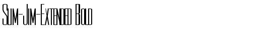 Slim-Jim-Extended Bold - Download Thousands of Free Fonts at FontZone.net